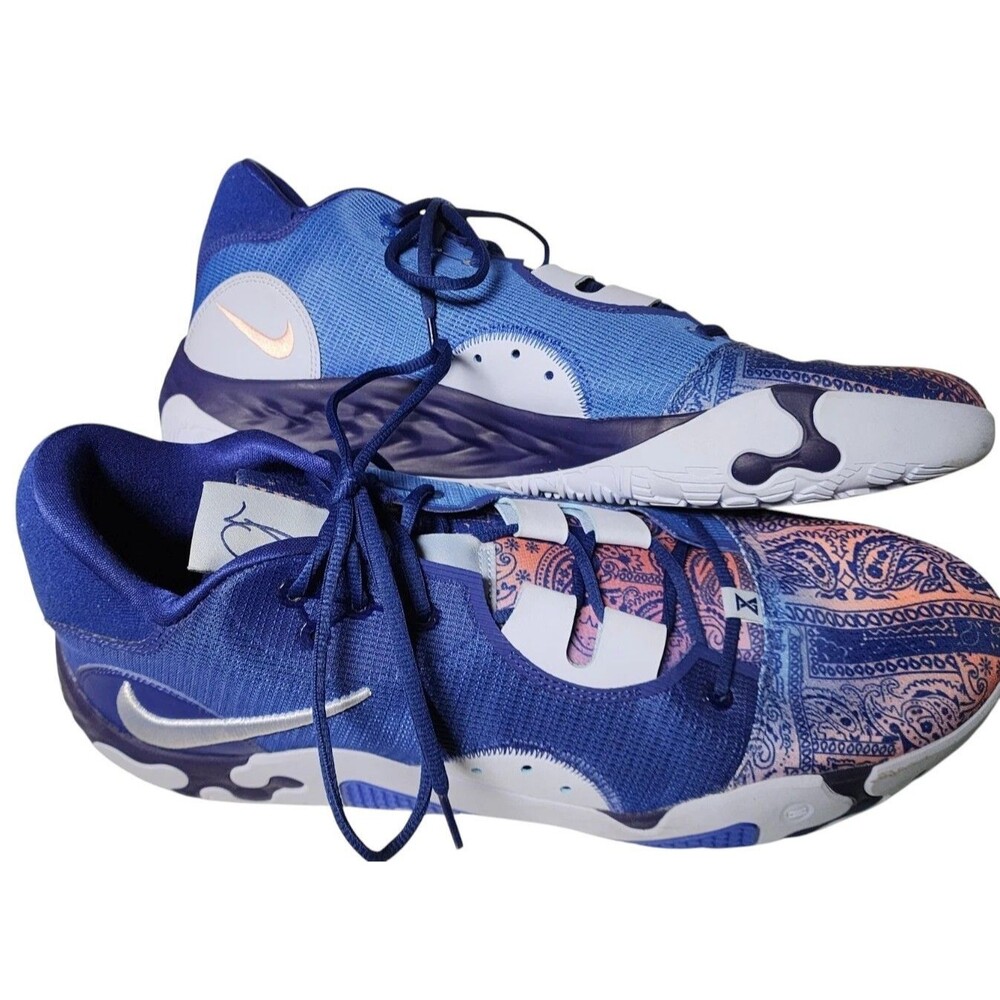 Nike PG 6 Blue Paisley Mens Basketball Shoes Size 18